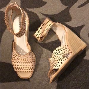 JeffreyCampbell Besante PerforatedWedge Sandal 7.5
